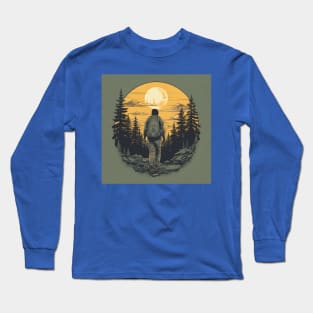 Backpacking Hiking Wanderlust Long Sleeve T-Shirt